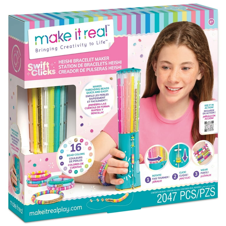 Make It Real, DIY Jewelry Craft Kit, 2047 pcs, 23 Bead Bracelets
