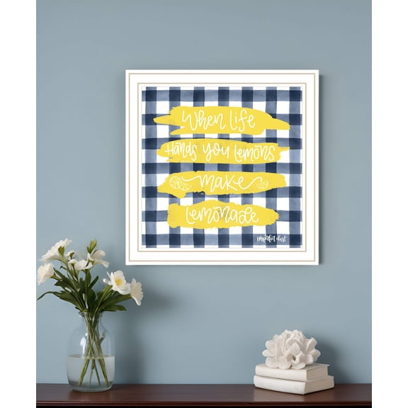 Make Lemonade Black Framed Print Wall Art
