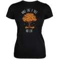 thumbnail image 1 of Make Like a Tree and Leaf Pun Juniors Soft T Shirt Black SM, 1 of 1