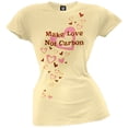 thumbnail image 1 of Make Love Not Carbon Juniors T-Shirt, 1 of 1