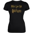 thumbnail image 1 of Make Love Not Horcruxes Black Juniors Soft T-Shirt - Medium, 1 of 1