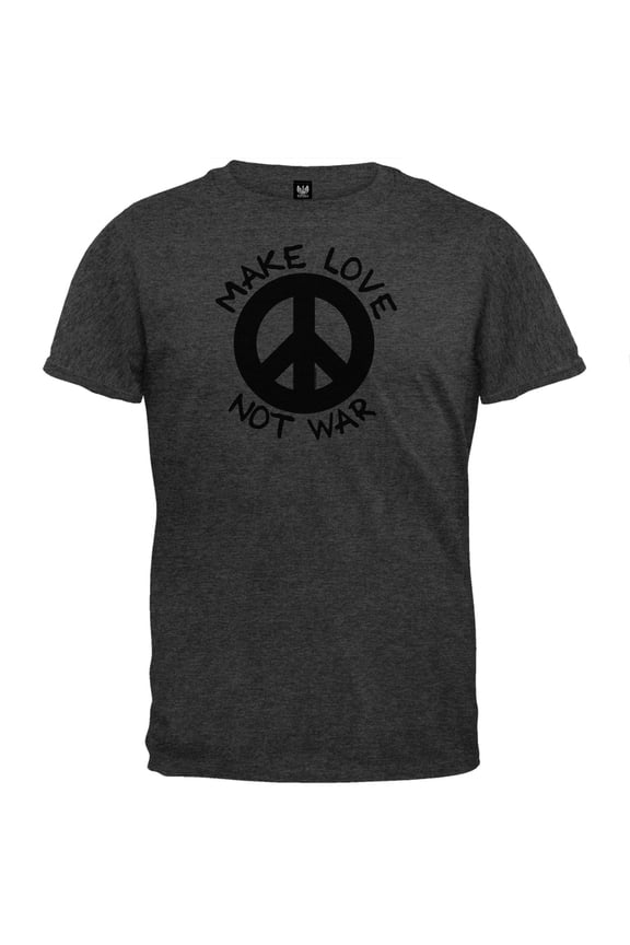 Make Love Not War Dark Grey T-Shirt - X-Large