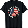 thumbnail image 1 of Make Love Not War Shirt Anti War T-Shirt, 1 of 4