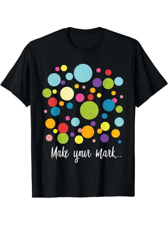 Make Mark Colorful Dots International Dot Day Kids Girl Boys T-Shirt