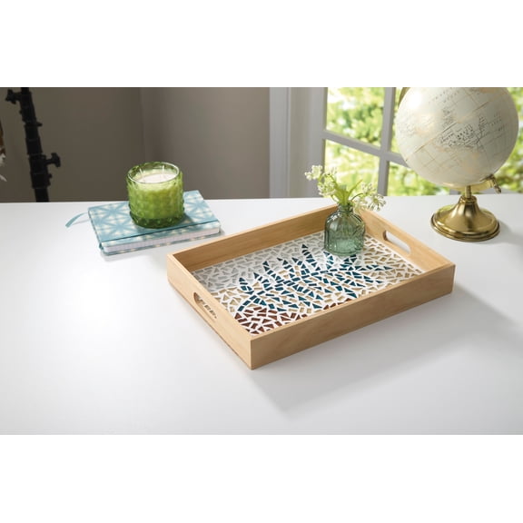 Make Market 10" x 14" Leaf Mosaic Tray Kit , Summer Crafts and Kits