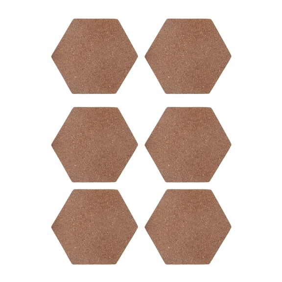 Make Market 4" Hexagon Cork Coasters - 108 Total (18 Packs of 6)