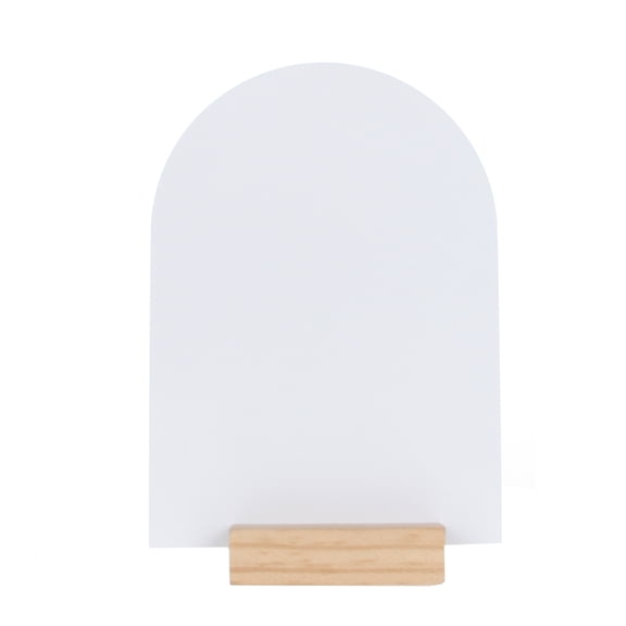 Make Market 7.5" Acrylic Sign with Wood Stand - 12 Pack