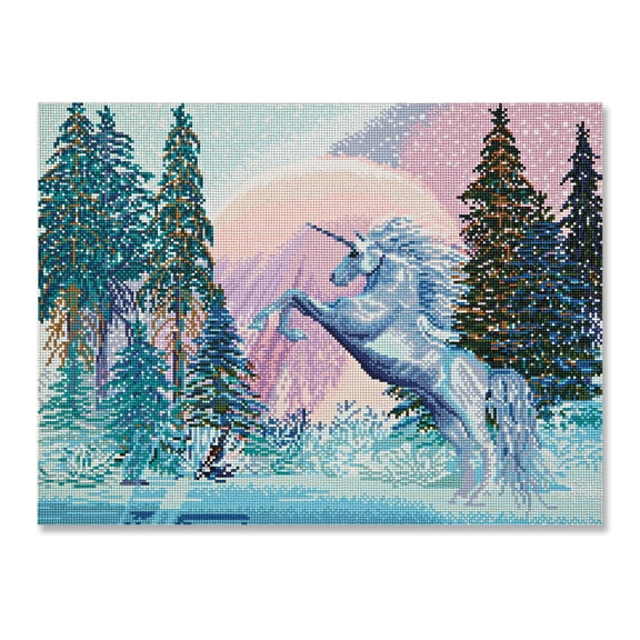 Make Market Diamond Art Kit - Full Coverage Unicorn Theme - Multicolor - 18" x 24" - 1 Pack