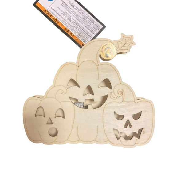 Make Market Halloween Small Pumpkins Light Up Decoration 3D 5x7in