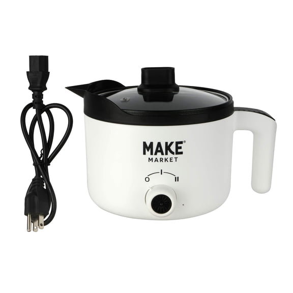 Make Market Multi-Purpose Wax Melter, Precise Temperature Control, White/Grey, 57.4 fl. oz., 1-Pack