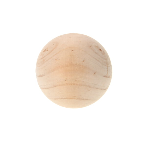 Make Market Pinewood Sphere - 3.5" - 12 Pack