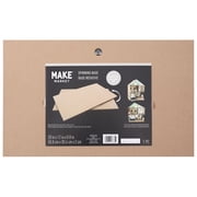 Make Market Rotating Miniature Display Base, 360-Degree Spinning Scenery Platform, Brown, 20 x 12, 1-Pack