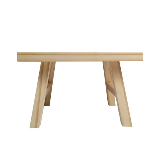 Make Market Step Stool - Unfinished Wood for DIY Decorating - Natural - 12.9" x 8.9" x 7.8" - 1-Pack