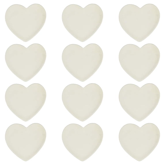 Make Market White Ceramic Heart Trinket Tray, 4", 12 Pack