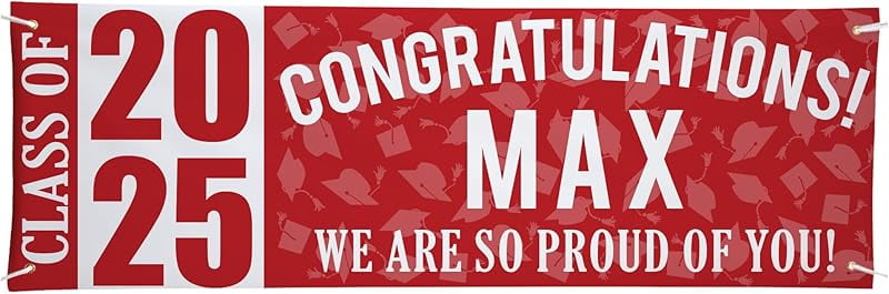 Let's Make Memories Personalized Graduation Banner Class of 2025 ...