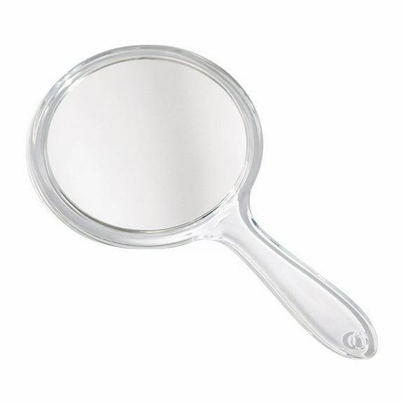 Make Up Mirror Clearance! Beauos Hand Glass Double Sided Handheld Glass 1X/3X Magnifying Glass with Handle Set of 2 (Clear), Clear Makeup Magnifying Glass, Clearance Sale, One Size 1*Makeup Mirror