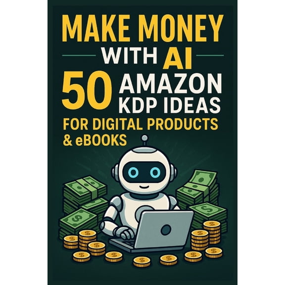 Make Money with AI: 50 Amazon KDP Ideas for Digital Products & eBooks, (Paperback)