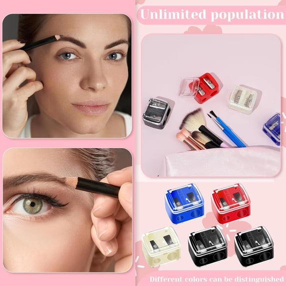 Make Up Pencil Sharpener Lip Liner Pencil Sharpener Cosmetic Pencil Sharpener Colored Cosmetic Lip Pencil Sharpener Hand Pencil Sharpener For Eyeliner Lip Liner Pencils Multi C