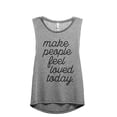 thumbnail image 1 of Make People Feel Loved Today Women's Fashion Sleeveless Muscle Workout Yoga Tank Top Heather Grey Grey 2X-Large, 1 of 3