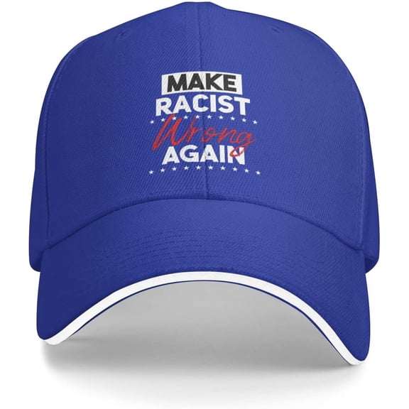 Make Racism Wrong Again Baseball Cap BLM Black Lives Matter Trucker Hat End Racism No Racist Trucker Hat Black
