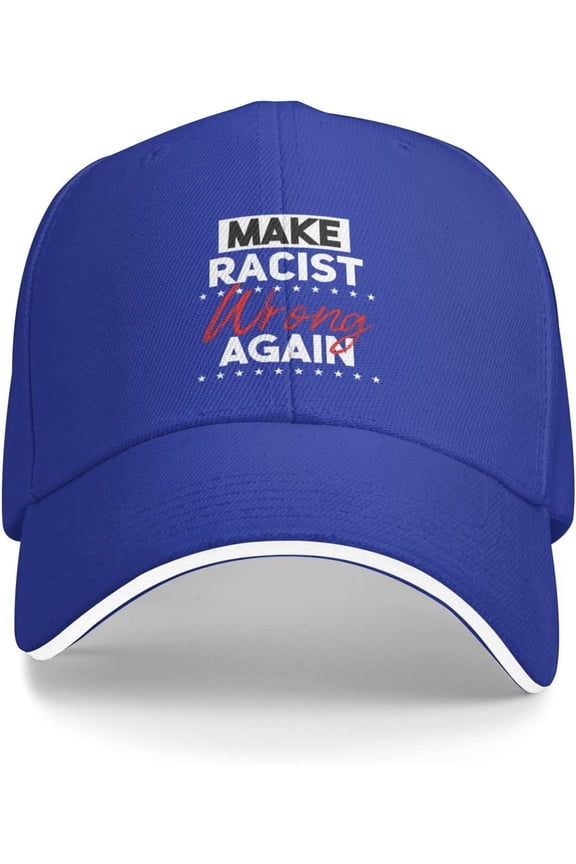 Make Racism Wrong Again Baseball Cap BLM Black Lives Matter Trucker Hat End Racism No Racist Trucker Hat Black