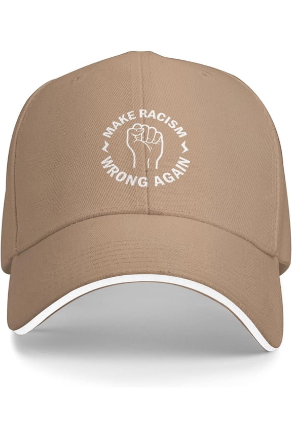 Make Racism Wrong Again Baseball Cap BLM Black Lives Matter Trucker Hat End Racism No Racist Trucker Hat Black