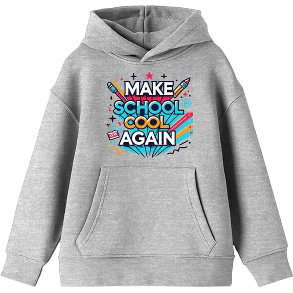 Make School Cool Again Back To School Adult Royal Blue Long Sleeve Hoodie-Small