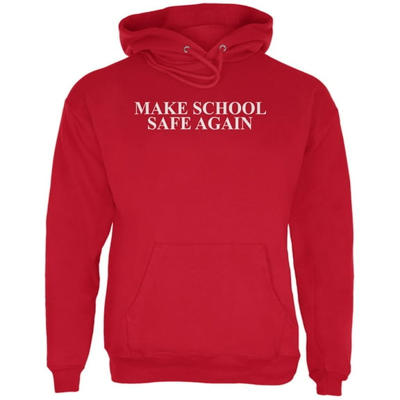 Make School Safe Again Mens Hoodie Red SM