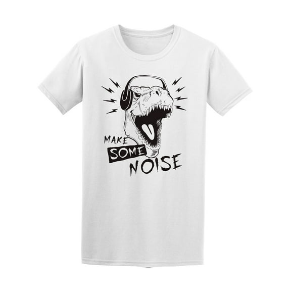 Make Some Noise Dinosaur Tee Men's -Image by Shutterstock