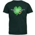 thumbnail image 1 of Make St Patrick's Great Again Shamrock Heart Mens T Shirt Forest Green SM, 1 of 1