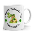 thumbnail image 1 of Make St Patricks Day Great Again Shamrock Coffee Tea Ceramic Mug Office Work Cup Gift 11oz, 1 of 3