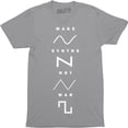 thumbnail image 1 of Make Synth Not War Sign Synthesiser Analogue Retro Roland Men's T-Shirt, 1 of 4