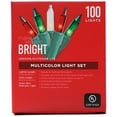 thumbnail image 1 of Make The Season Bright Indoor/Outdoor Use Multicolor (Green, Red, White) Light Set, 100 Lights, Total Length 20.5 Ft (6.24  m), 1 of 1