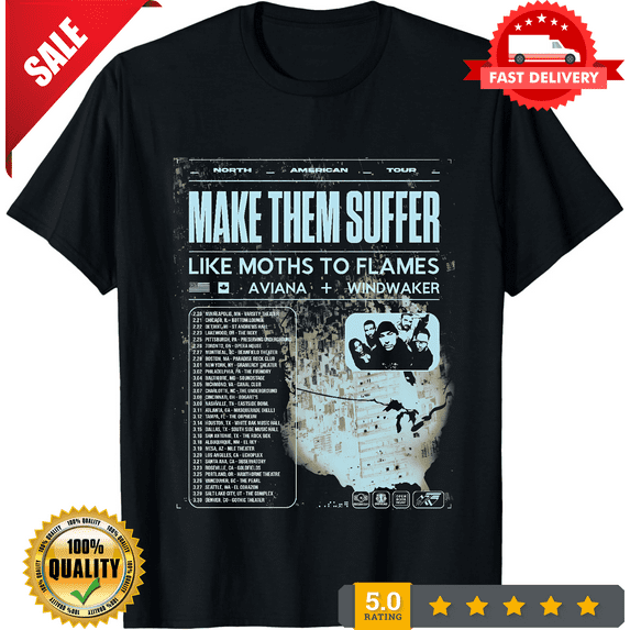 Make Them Suffer Tour 2025 Gift For Fans S to 5XL Black T-shirt GC3579, NEW TRENDING ITEM-TH71226