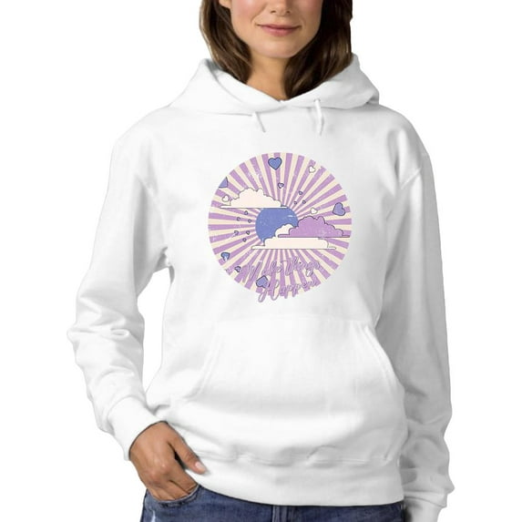 Make Things Happen Retro Groovy Hoodie Women -Image by Shutterstock, Female 4X-Large