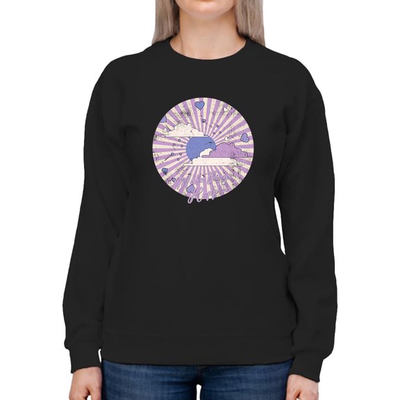 Make Things Happen Retro Groovy Sweatshirt Women -Image by Shutterstock, Female 3X-Large