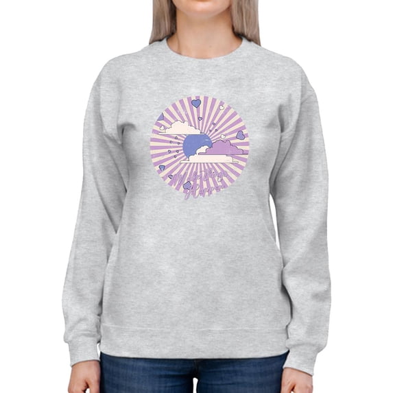 Make Things Happen Retro Groovy Sweatshirt Women -Image by Shutterstock, Female 3X-Large