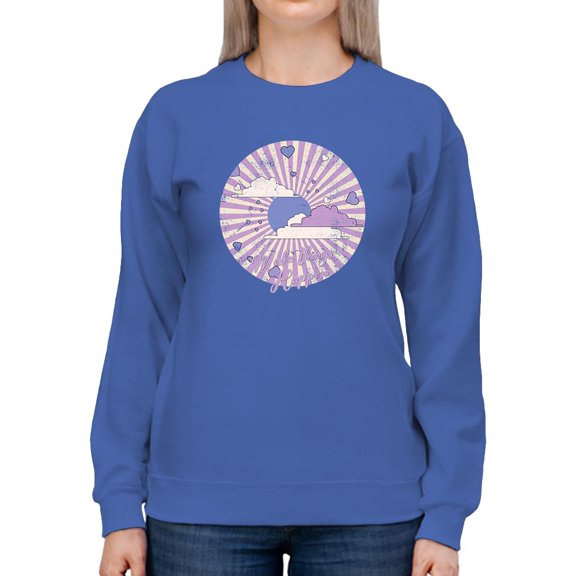 Make Things Happen Retro Groovy Sweatshirt Women -Image by Shutterstock, Female Large