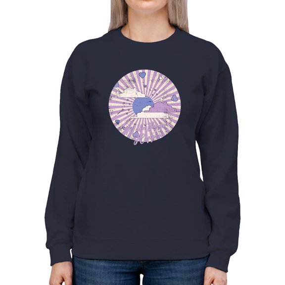 Make Things Happen Retro Groovy Sweatshirt Women -Image by Shutterstock, Female XX-Large