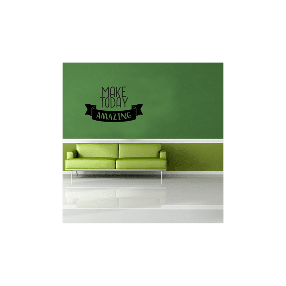Make Today Amazing - Life Motivational Quote Life Inspirational Quote Vinyl Wall Decal Wall Sticker Wall Art Decoration Home Room Bedroom Office Class Room Living Room Décor Size (10x10 inch)