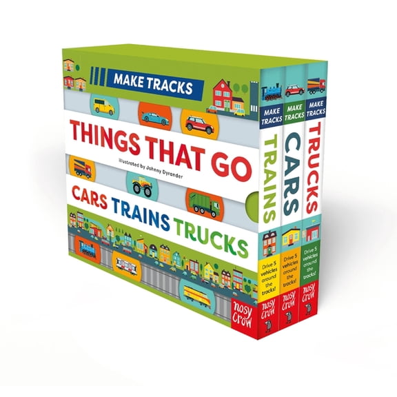 Make Tracks Make Tracks: Things That Go Boxed Set: Cars, Trains, Trucks, Book 14, (Board Book)