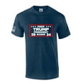thumbnail image 1 of Make Trump President Tshirt Funny Mens 2024 Short Sleeve T-shirt Graphic Tee-Heather Navy-large, 1 of 1