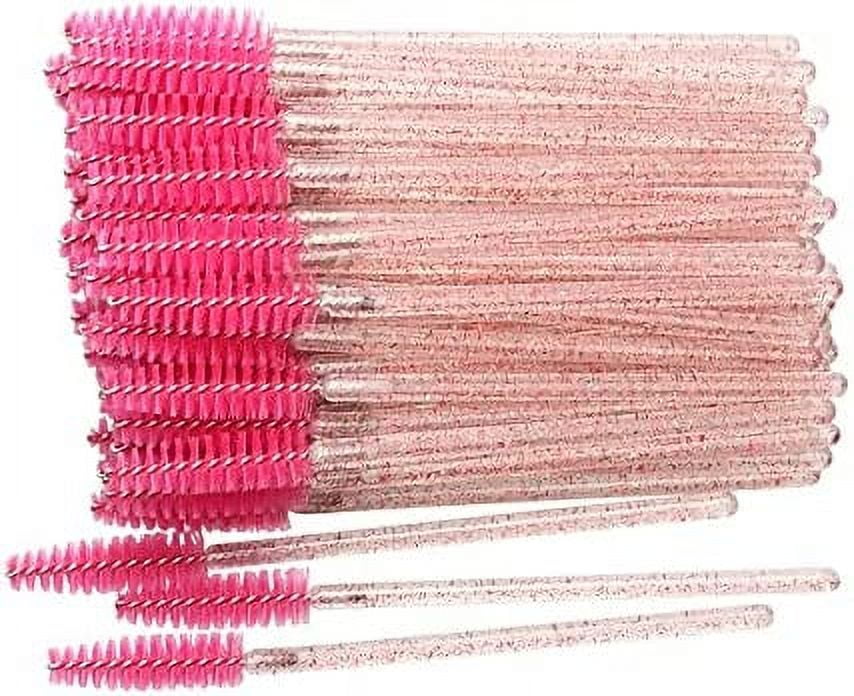 100-Pack Disposable Eyeliner Brushes with Covers - Precision Wand  Applicators for Makeup and Beauty Tools TIKA