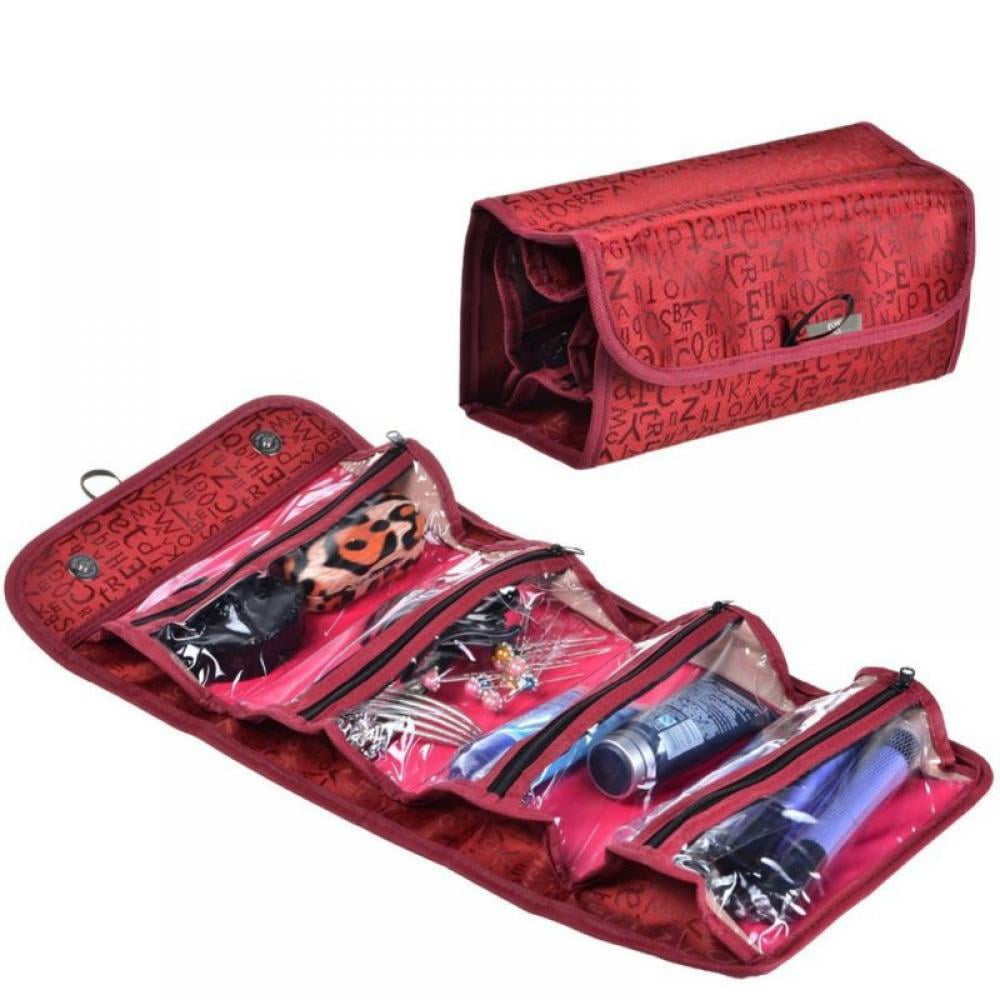 Fold up cosmetic bag deals