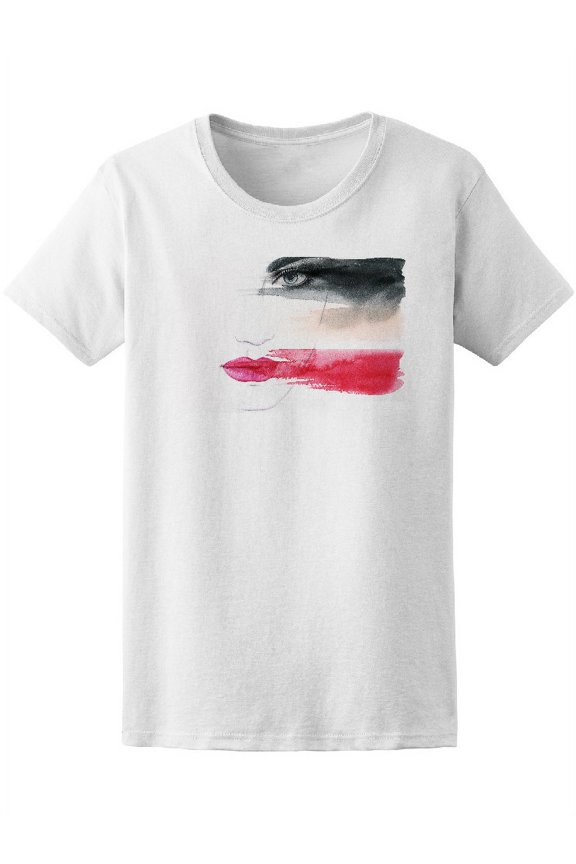 Make Up Fashion Beautiful Face T-Shirt Men -Image by Shutterstock, Female x-Large