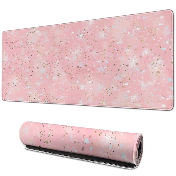 Make Work Enjoyable: Large Pink Desk Mat,31.5x11.8 inches Mousepad & Ergonomic Desk Pad for Your Home Office Table & Computer