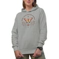 thumbnail image 1 of Make Your Dreams Happen Quote with Boho Butterfly Art Merch Gift, Heather Grey Hooded Sweatshirt or Hoodie, Large, 1 of 5