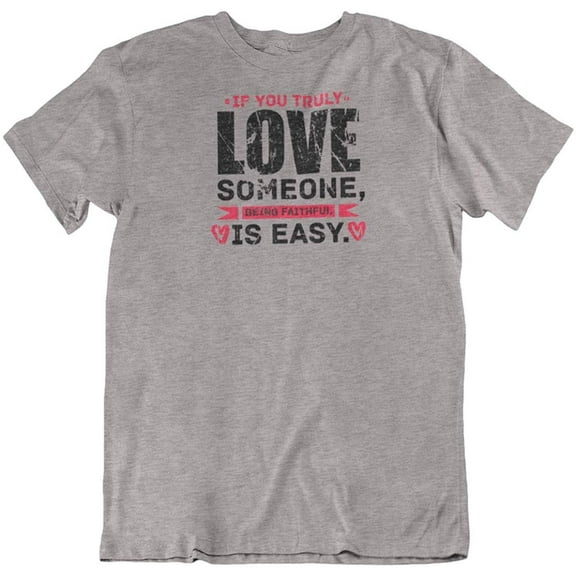 Make Your Mark Design Being Faithful Easy T-Shirt Gift for Girlfriend, Mom, Wife & Women (Distressed) Athletic Heather