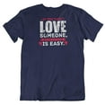 thumbnail image 1 of Make Your Mark Design Being Faithful Easy T-Shirt Gift for Girlfriend, Mom, Wife & Women (Distressed) Navy, 1 of 7