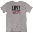 thumbnail image 1 of Make Your Mark Design Being Faithful is Easy T-Shirt Gift for Lover, Girlfriend, Mom, Wife and Women Athletic Heather, 1 of 7